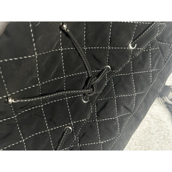 Vera Bradley Black Textile Quilted Embossing Large Satchel Bag - Picture 2 of 8